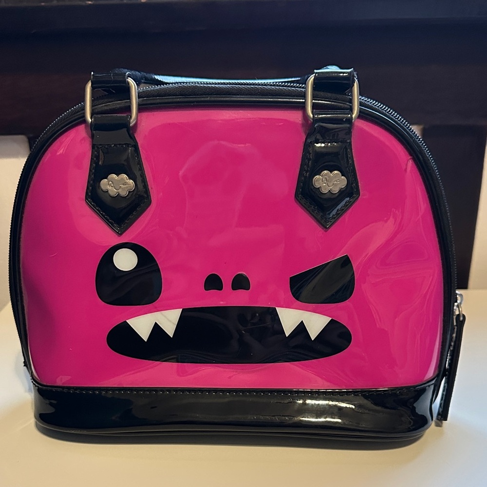 Loungefly So So Happy Pink and Black Monster Handbag